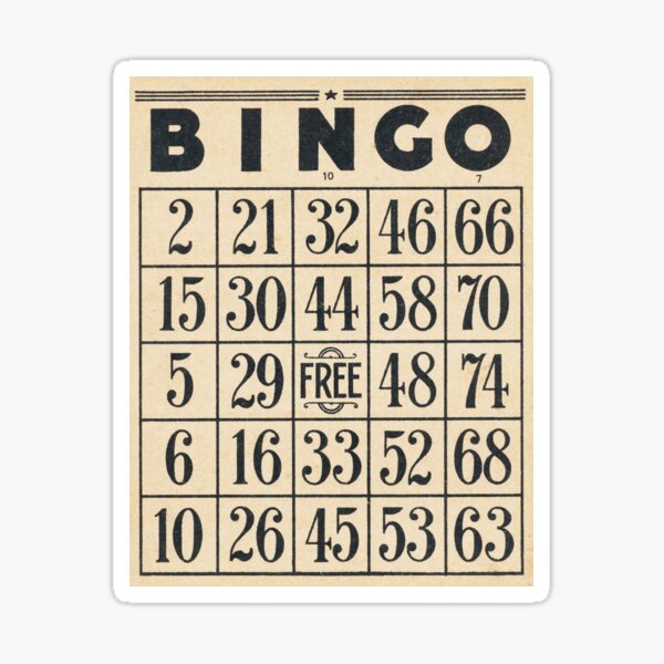 Bingo online stickers 27538